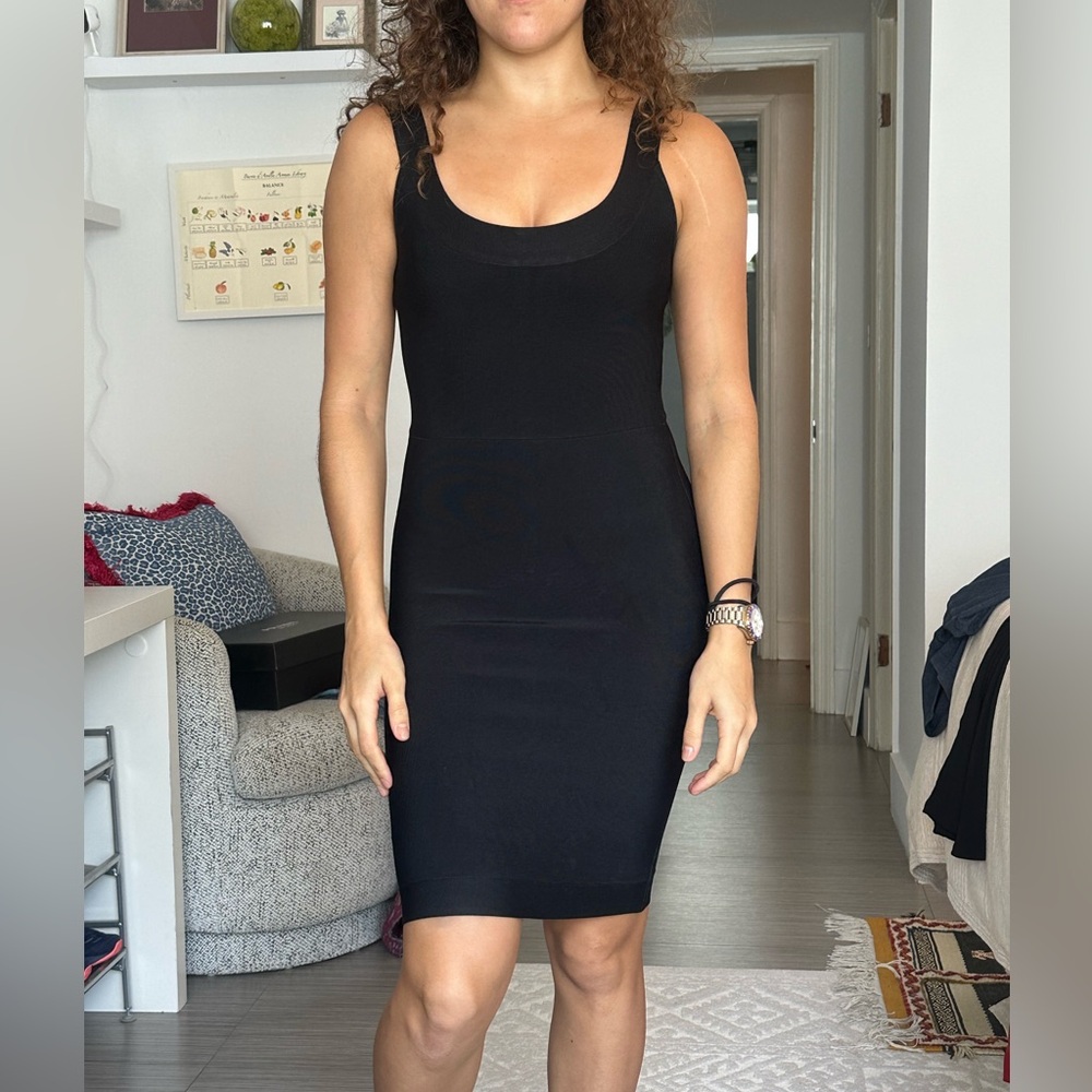 BCBG Maxaria black bodycon dress